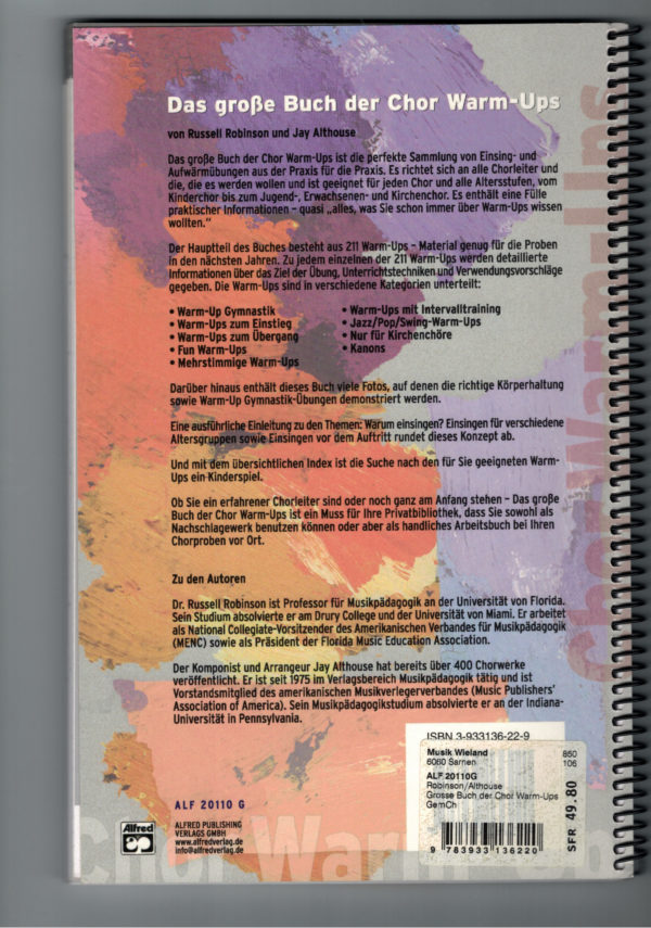 Das grosse Buch der Chor Warm-Ups – Bild 2
