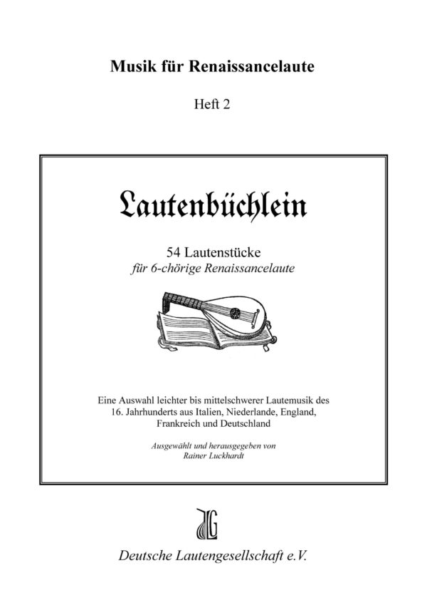 Lautenbüchlein - 54 Lautenstücke für 6-chörige Renaissancelaute – Bild 2