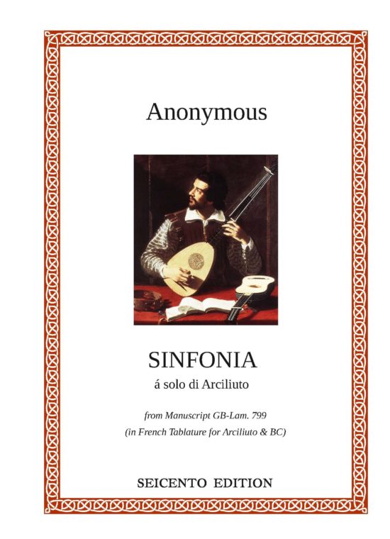 Anonymous - Sinfonia à solo di Arciliuto