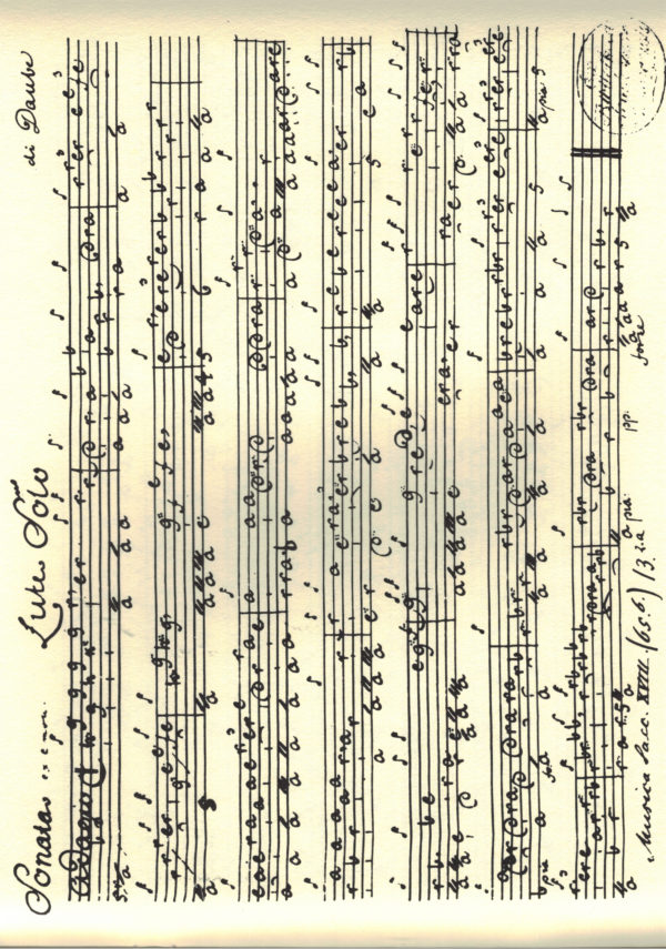 Johann Friedrich Daube - Werke für Laute Solo – Bild 3