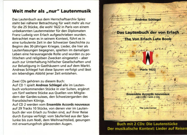 Das Lautenbuch der von Erlach / The Von Erlach Lute Book – Bild 4