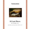 Anon.: 16 Pieces for 10-course Lute from Ms. Kremsmünster