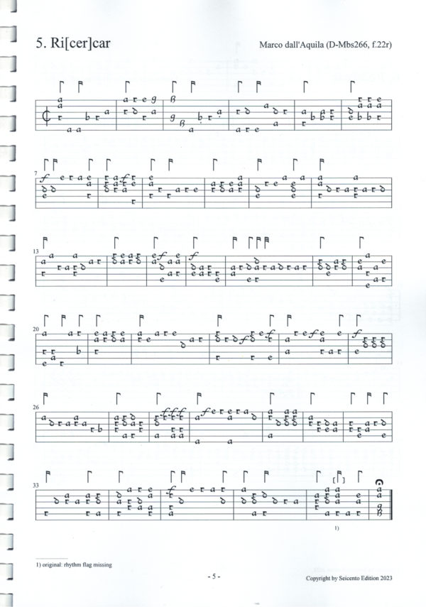 dall'Aquila, Marco - 47 Lute Pieces from ms. D-Mbs. 266 – Bild 2