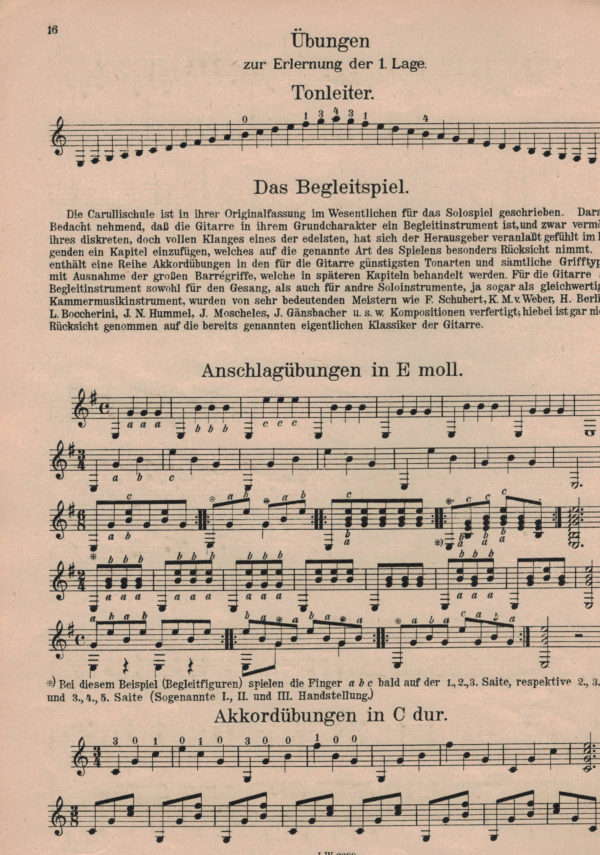 Carulli Grosse Gitarrenschule I. (Alfred Rondorf) - Wien, 1920 – Bild 2
