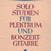 Walter Götze - Solostudien für Plektrum und Konzertgitarre, Heft I