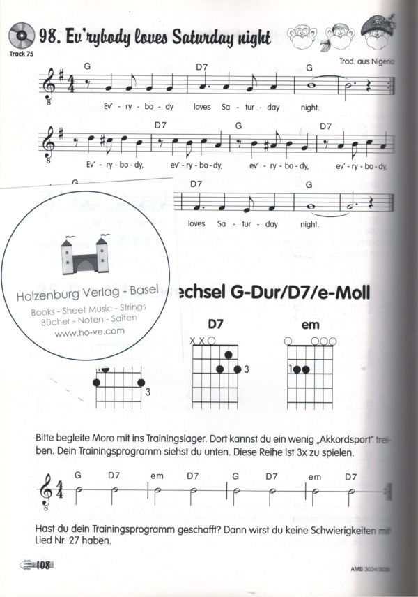 Moro und Lilli - Die Gitarrenschule für Kinder, Band I, mit CD – Bild 2