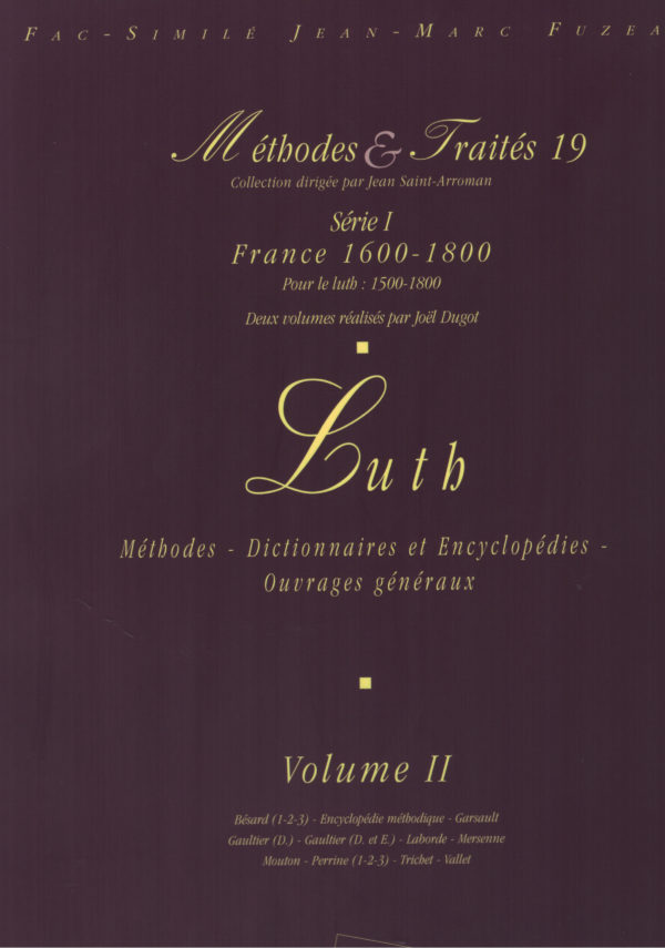 Methodes & Traités 19 - Luth / Série I: France 1600-1800 - 2 volumes – Bild 4