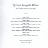 Sylvius Leopold Weiss: Six Sonatas for 11-Course Lute