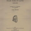 Airs de Cour pour Voix et Luth (1603-1643) - Société Française de Musicologie