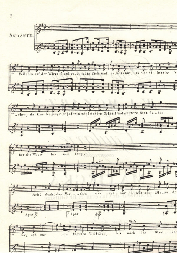 W.A. Mozart - W. Matiegka; Tre Lieder per voce e chitarra – Bild 3