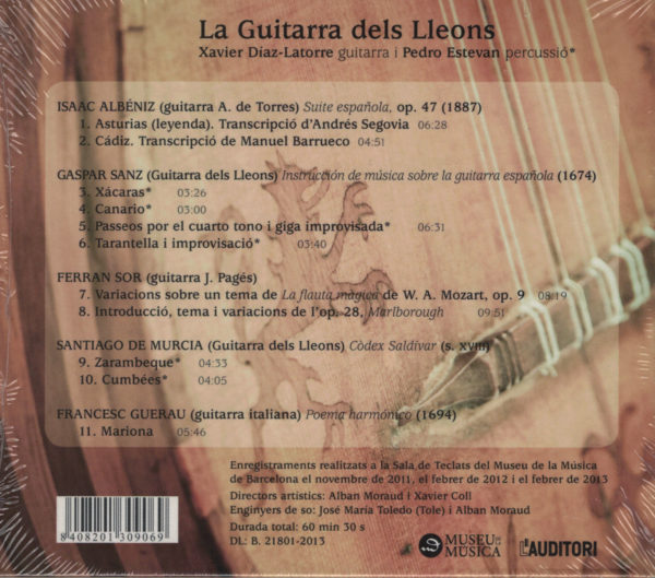 La Guitarra dels Lleons - X. Díaz-Latorre, guitarra; P. Estevan, percussio – Bild 2