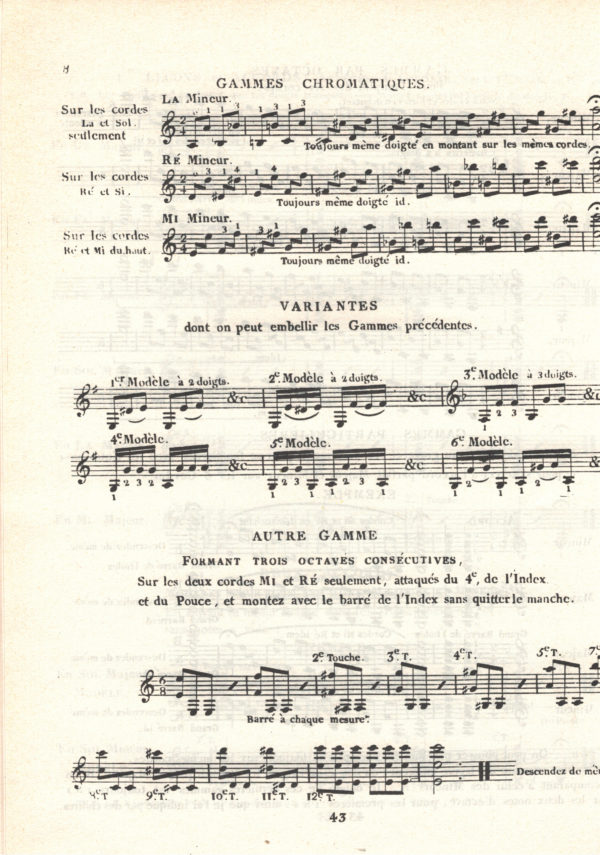 P. Porro - Nouvelles étrennes de Guitarre op. 4, Paris, 1784; Instruction .. Lyre-Guitarre et altri – Bild 9