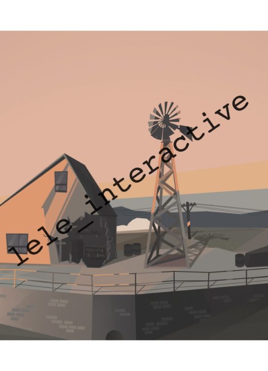 'Farmhouse', print size A5