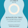 Jean-Sébastien Bach - SONATE EN TRIO EN SOL MAJEUR BWV 525 pour 3 guitares