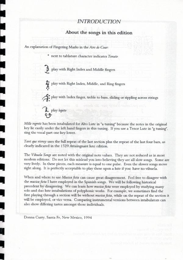 Songs to the Lute - edited and transcribed by Donna Curry – Bild 4