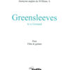Anonyme - GREENSLEEVES to a ground, pour flûte/violon/clarinette et guitare
