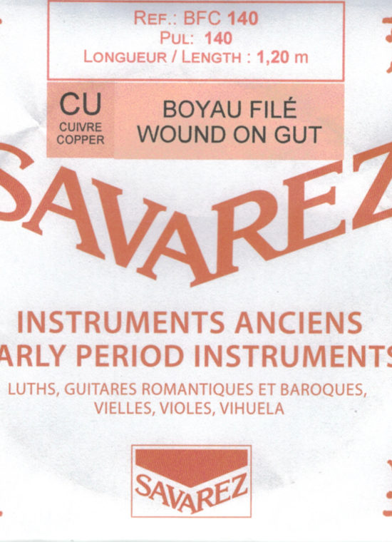 SAVAREZ 'BFC' - gut wound with copper for historical instruments, 120 cm