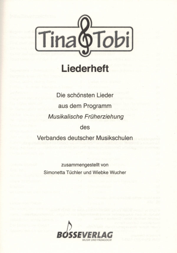 S. Tucher, W. Wucher - Tina & Tobi Liederheft – Bild 3