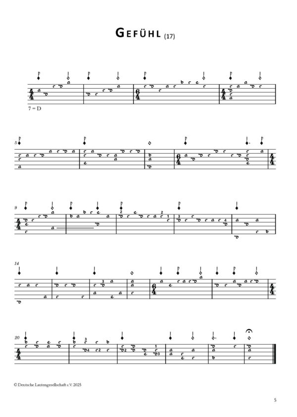 Valeriia Korkka - Gefühle, Kompositionen für 6- bis 10-chörige Laute / Compositions for Renaissance Lute – Bild 2