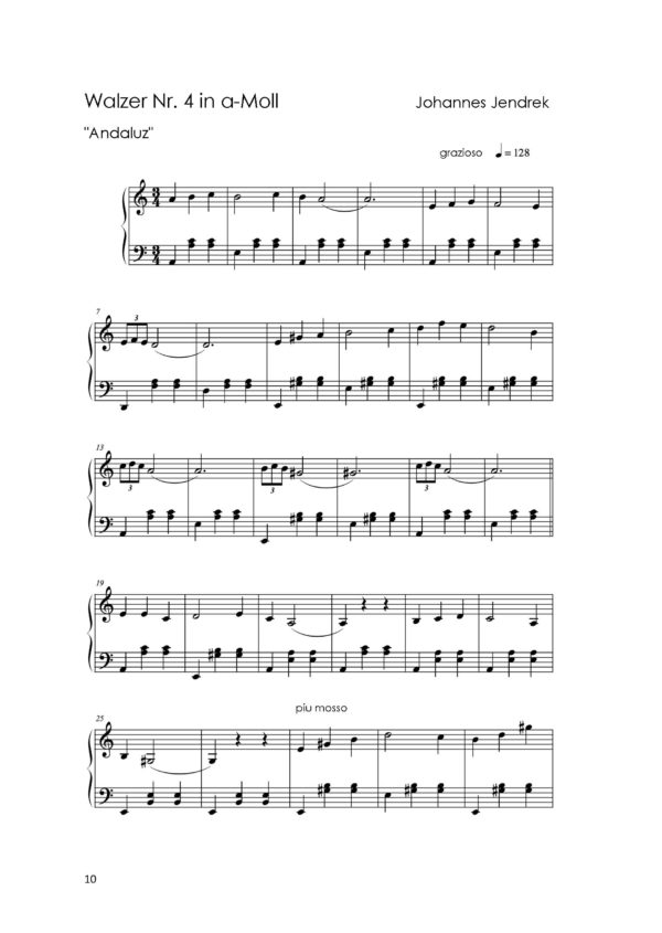 Johannes Jendrek - Acht Walzer für Klavier – Bild 7