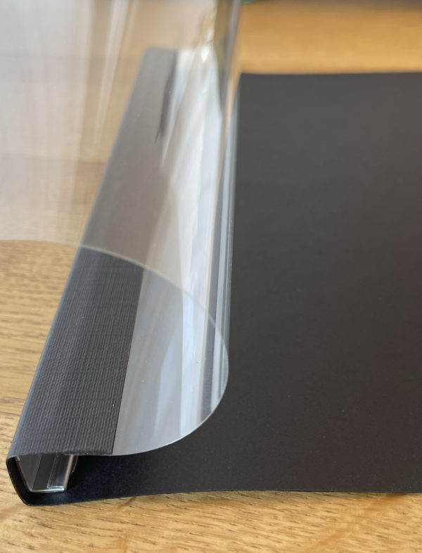 A4 Softcover Klemmbindung - transparente Vorderseite