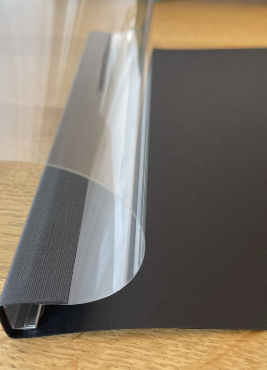 A4 Softcover Klemmbindung - transparente Vorderseite