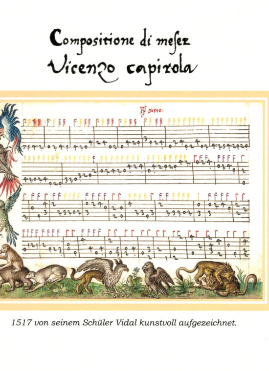 Vicenzo Capirola - private reproduction of the famous book from 1517