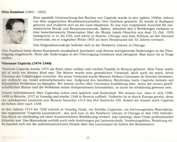 Vicenzo Capirola - private reproduction of the famous book from 1517 – Bild 8