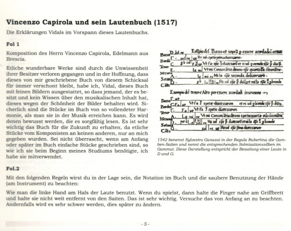 Vicenzo Capirola - private reproduction of the famous book from 1517 – Bild 7