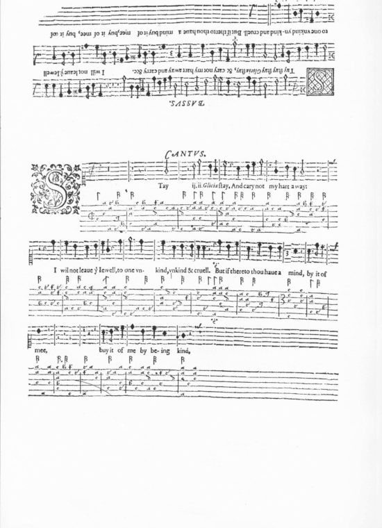 The Lute Society Facsimiles: Michael Cavendish, 14 Ayres in Tabletorie (1598)