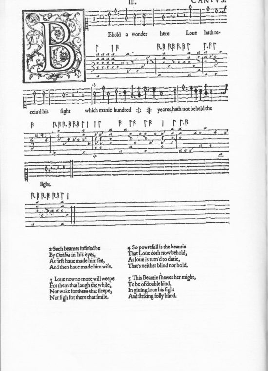 The Lute Society Facsimiles: John Dowland, Third and last booke of songs (1603)