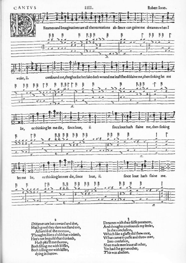 The Lute Society Facsimiles: Robert Jones, Second Booke of Songs (1601)
