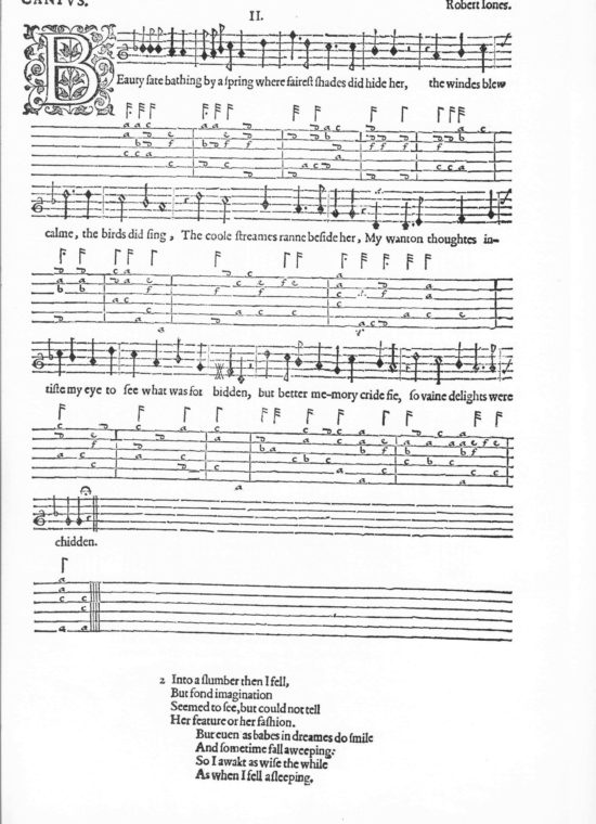 The Lute Society Facsimiles: Robert Jones, Ultimum Vale (1603)