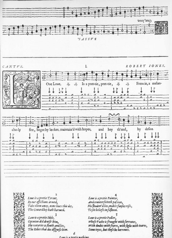 The Lute Society Facsimiles: Robert Jones, The Muses Gardin for Delights (1610)