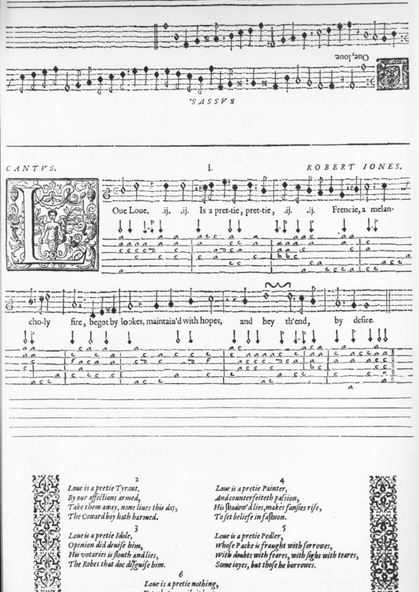 The Lute Society Facsimiles: Robert Jones, The Muses Gardin for Delights (1610)