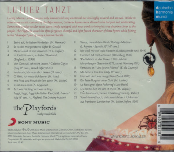 The Playfords, CD:  'Luther tanzt' – Bild 2