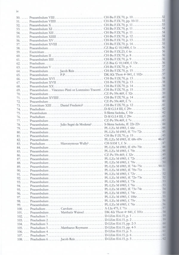 Preambulum, Preludes and Finales for Renaissance Lute, transcribed from manuscripts in German tablature – Bild 5