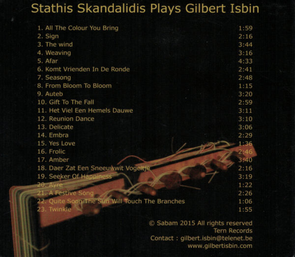 CD: Stathis Skandalidis Plays Gilbert Isbin – Bild 2