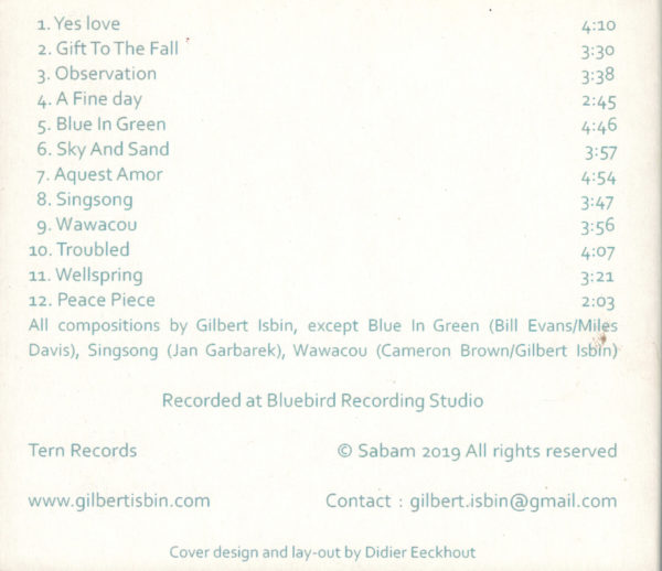CD: Isbin-Trio - 'Yes Love', Gilbert Isbin, Peter Vangheluwe, Xavier Rau – Bild 2