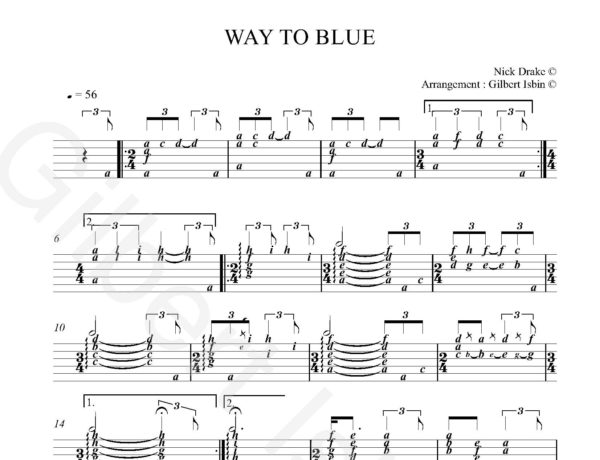 3 NICK DRAKE SONGS Arranged for Solo Lute by Gilbert Isbin – Bild 3