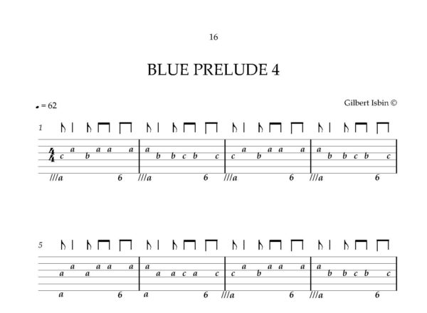 Gilbert Isbin - 7 Blue Preludes For Baroque Lute – Bild 3