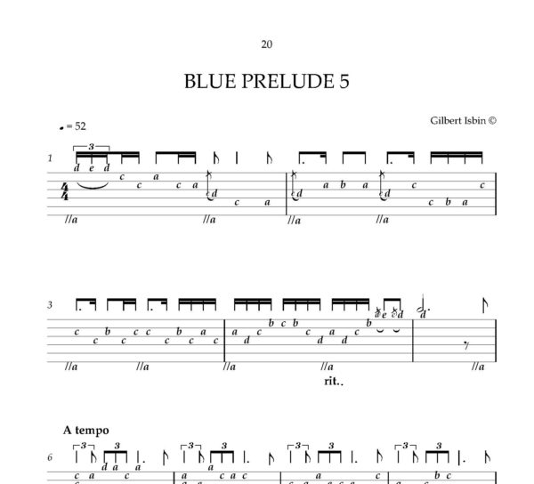 Gilbert Isbin - 7 Blue Preludes For Baroque Lute – Bild 2