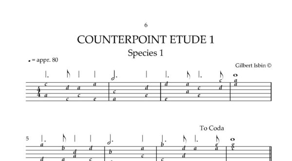 Gilbert Isbin - 9 Counterpoint Etudes for Renaissance Lute – Bild 5