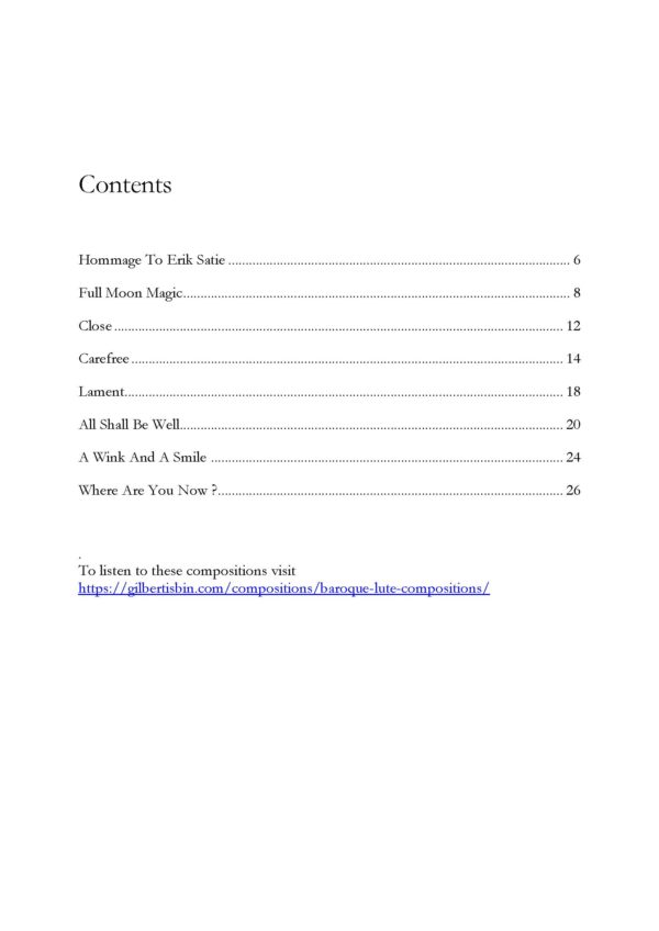 Gilbert Isbin - New Compositions For 11c Baroque Lute, Vol. 1 – Bild 5