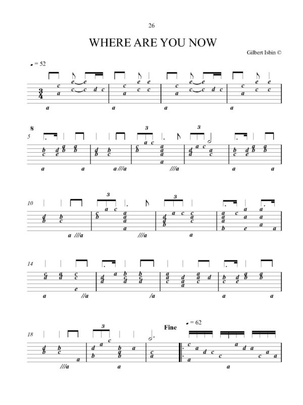 Gilbert Isbin - New Compositions For 11c Baroque Lute, Vol. 1 – Bild 2