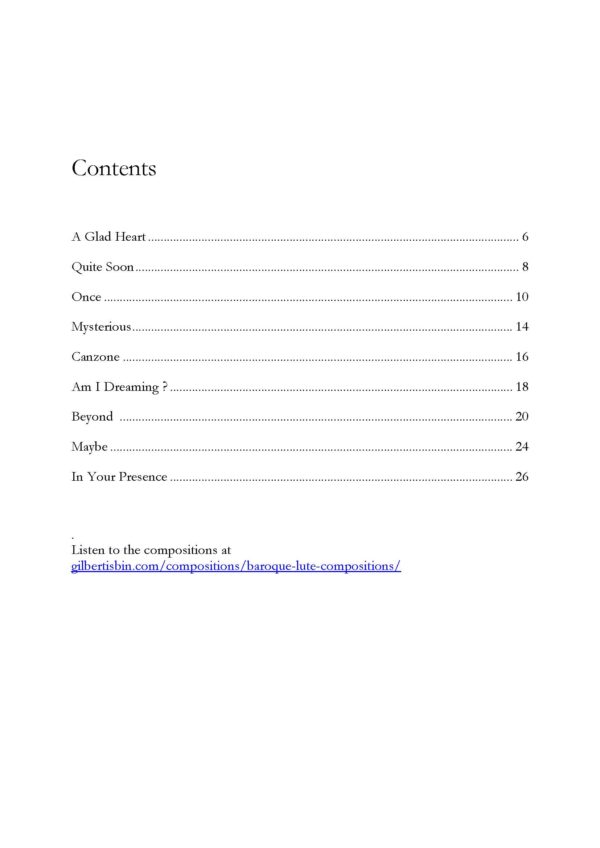 Gilbert Isbin - New Compositions For Baroque Lute, Vol.2 – Bild 5