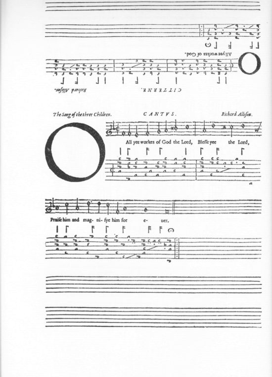 The Lute Society Facsimiles: Richard Allison, The Psalms of David (1599)