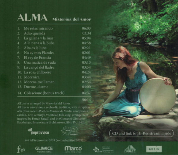 CD: Misterios del Amor - ALMA, all tracks anonymous, sephardic tradition, with exception of 6 ... – Bild 2
