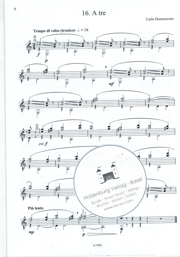Domeniconi, Carlo - 24 Präludien Band 2 (Nr.13-24) – Bild 3