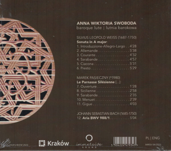 CD: Anna Wiktoria Swoboda - Timeless Lute – Bild 2